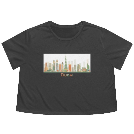dubai Flowy Cropped Tees