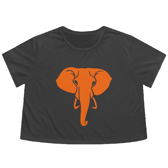 Elephant Flowy Cropped Tees