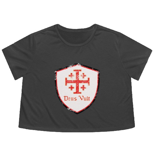 Deus Vult Flowy Cropped Tees