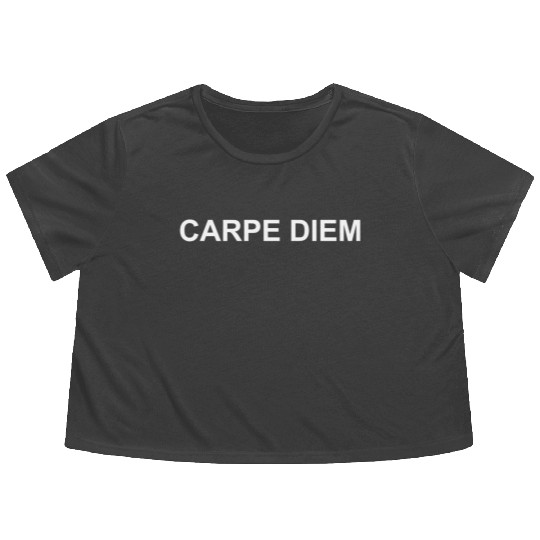 Carpe Diem Flowy Cropped Tees
