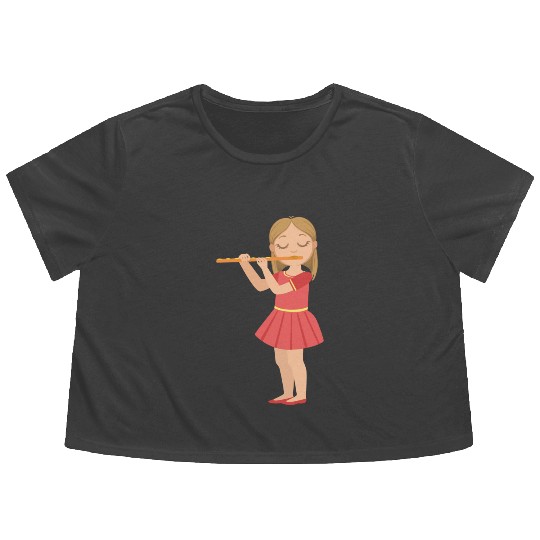 Music Kid Flowy Cropped Tees