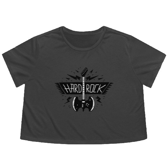 hard rock Flowy Cropped Tees