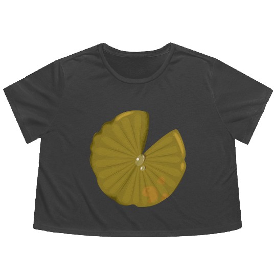 Lotus leaf Flowy Cropped Tees
