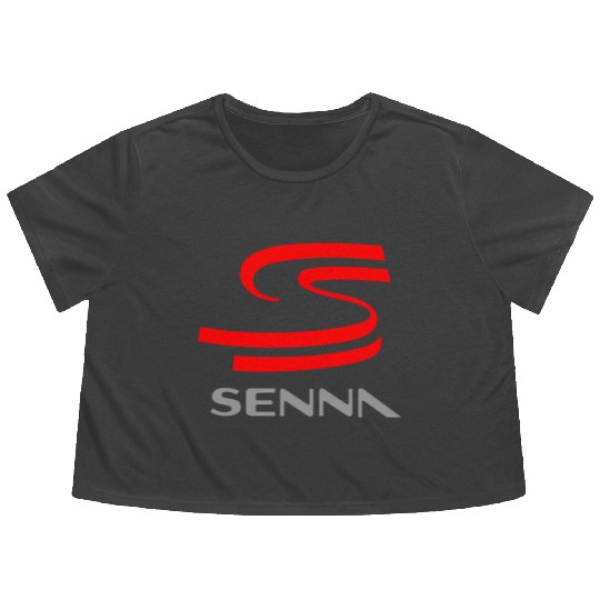 ayrton senna Flowy Cropped Tees