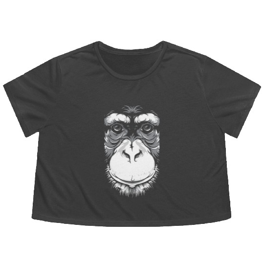Monkey face Flowy Cropped Tees