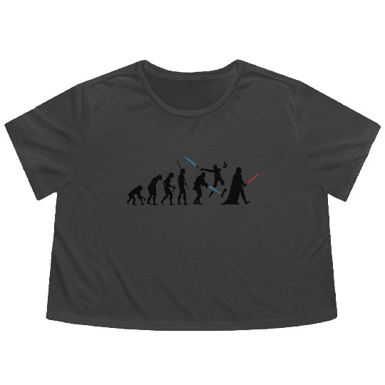 Evolution of Darth Vader Flowy Cropped Tees