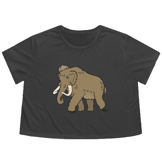 mammoth woolly elephant elefant mammut9 Flowy Cropped Tees