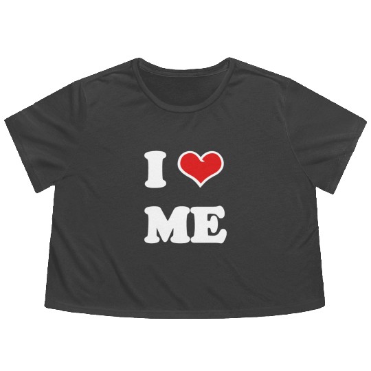 I Love Me Flowy Cropped Tees