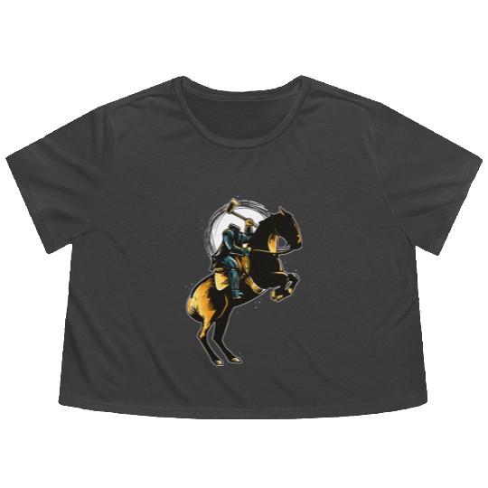 Headless Horseman Flowy Cropped Tees