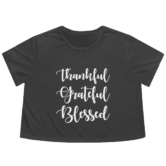 thanksgiving Flowy Cropped Tees
