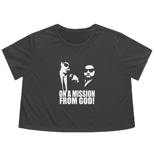 Blues Brothers Belushi Cult Tv Flowy Cropped Tees