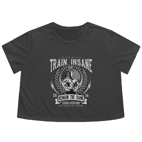 Train Insane Flowy Cropped Tees