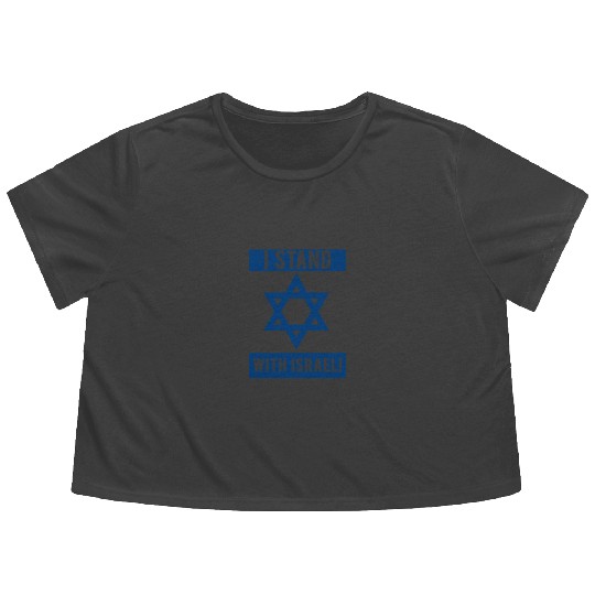 I Stand With Israel Flowy Cropped Tees