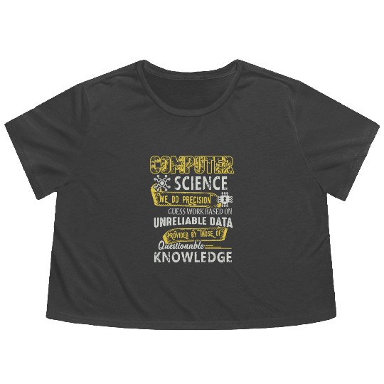 Computer Science Flowy Cropped Tees