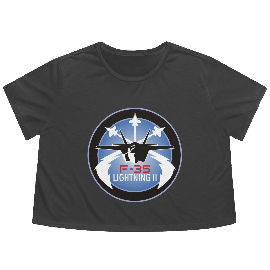 F-35 Lightning II Flowy Cropped Tees