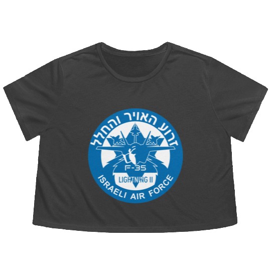 F-35 Lightning II Israel Flowy Cropped Tees