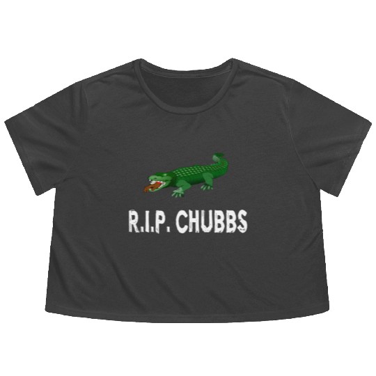 R.I.P. Chubbs - Happy Gilmore Flowy Cropped Tees