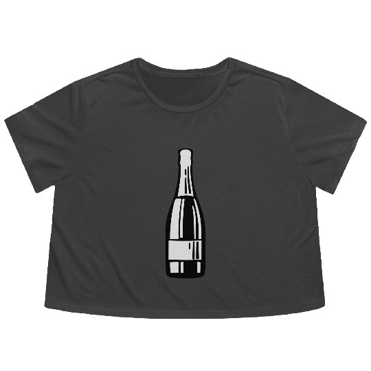 Champagne Flowy Cropped Tees