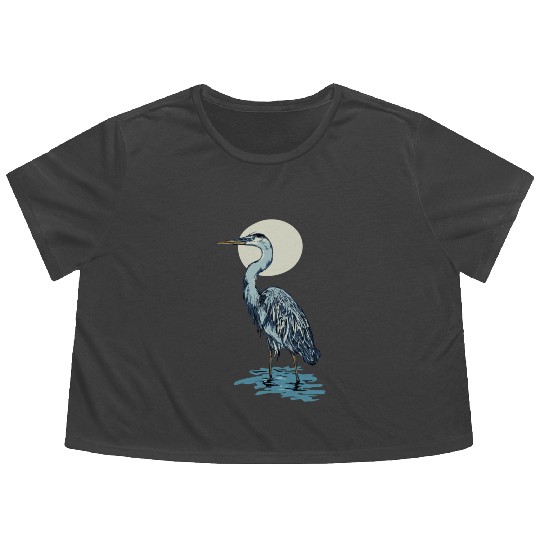 Heron Moon Flowy Cropped Tees
