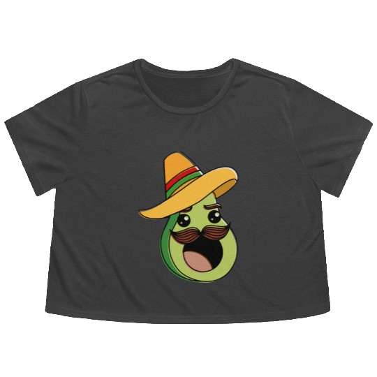 cinco de mayo Flowy Cropped Tees