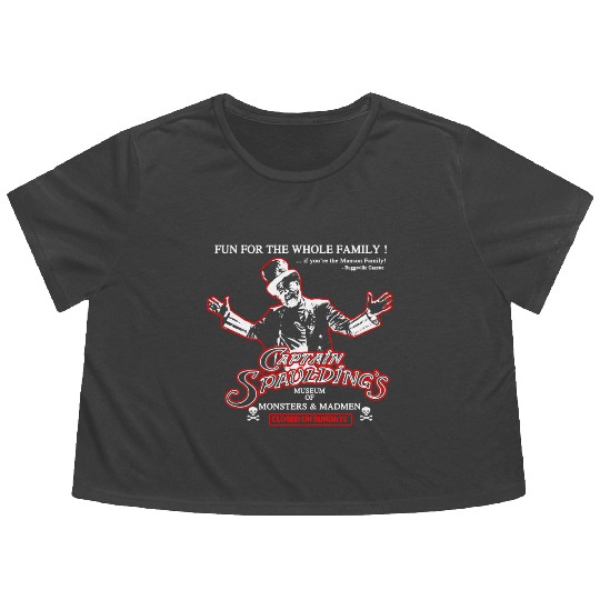 Captain Spaulding - Museum of monsters and madme Flowy Cropped Tees