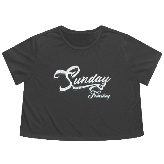 Sunday Funday Flowy Cropped Tees