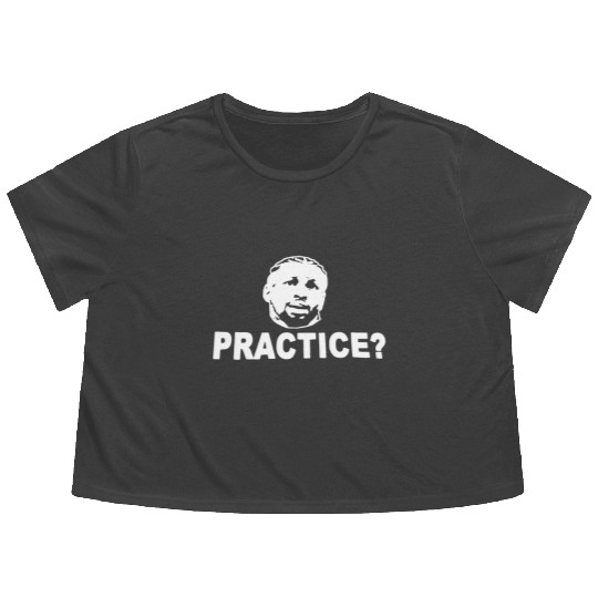 Allen Iverson practice Philadelphia 76Ers softball Flowy Cropped Tees