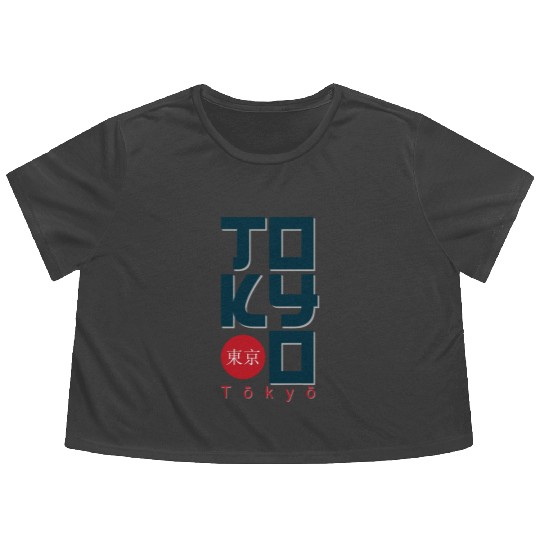 Tokyo Flowy Cropped Tees and apparel design effect print,