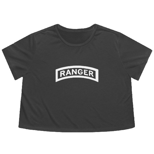 United States Army Rangers US Military Ranger Airb Flowy Cropped Tees