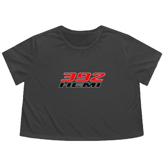 HEMI Hellcat Street Racing Technology Motor Engi Flowy Cropped Tees