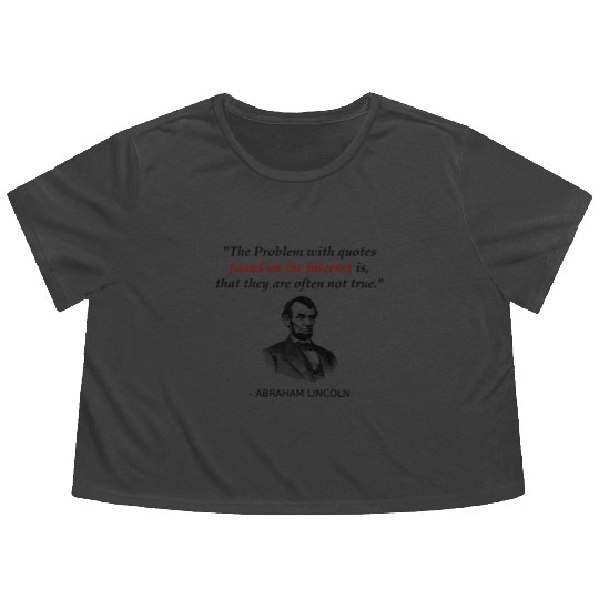 Funny Abraham Lincoln History Teacher Flowy Cropped Tees Source