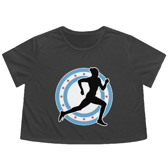 CHICAGO MARATHON 7 Flowy Cropped Tees