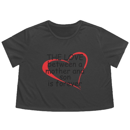 The Love Between a Mother and Son Flowy Cropped Tees
