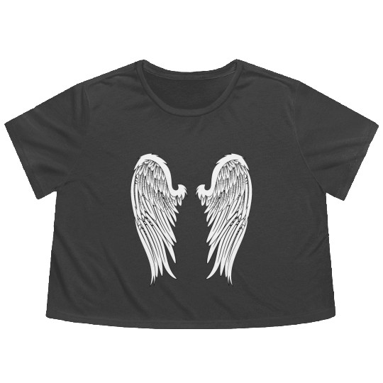 Angel Wings Flowy Cropped Tees