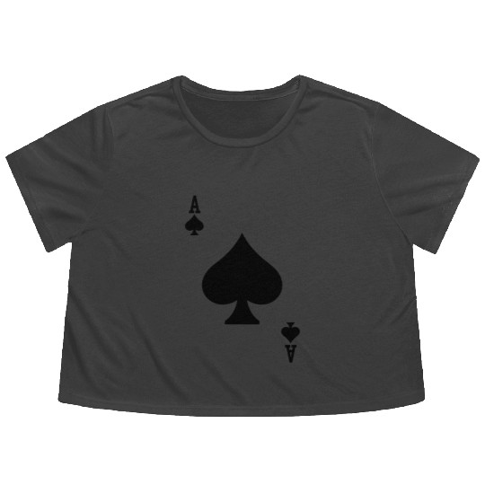 Ace Of Spades - Halloween Costume Flowy Cropped Tees