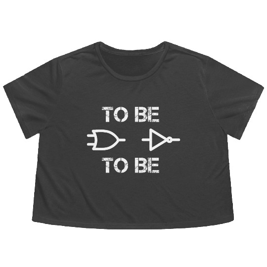 Logic circuit electrical engineering Flowy Cropped Tees