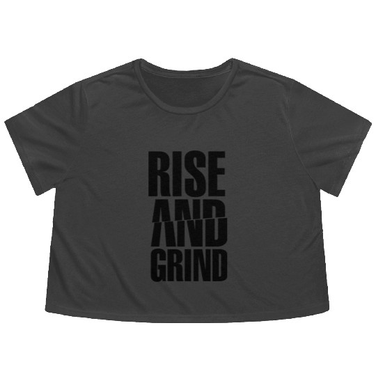 Rise & Grind Flowy Cropped Tees