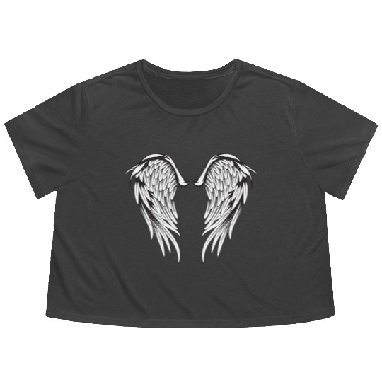 Angel Wings Flowy Cropped Tees