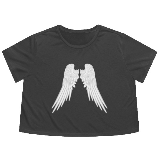 Angel Wings Flowy Cropped Tees