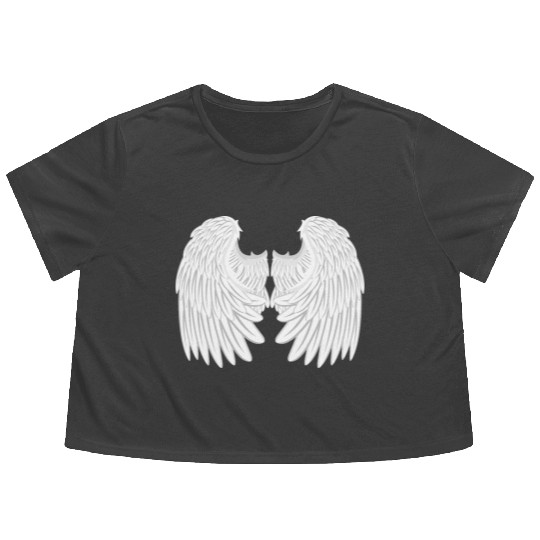 Angel Wings Flowy Cropped Tees
