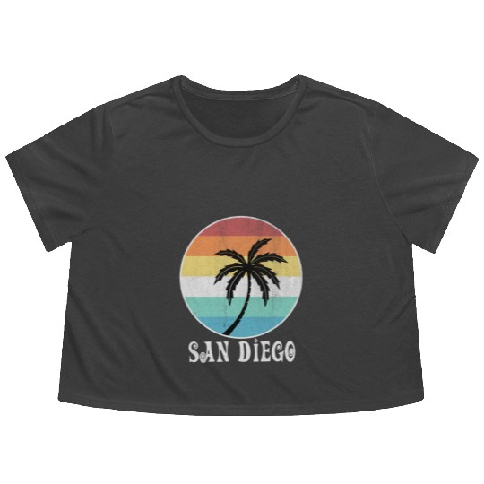 San Diego Flowy Cropped Tees