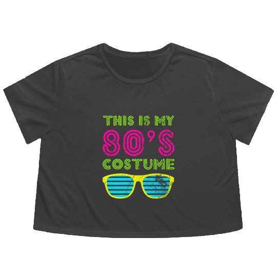 This Is My 80s Bro Neon Flowy Cropped Tees 80's 90's Party Te