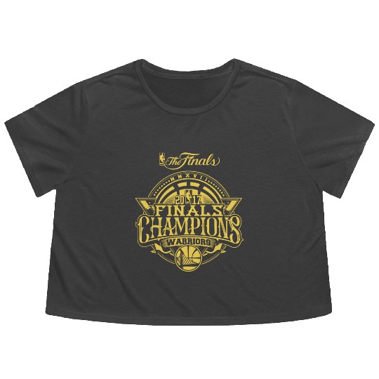Golden State Warriors Finals Champions 2017 Flowy Cropped Tees