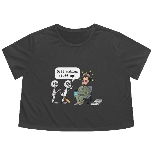 Ancient Aliens Flowy Cropped Tees