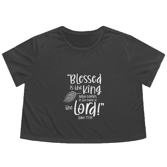 Palm Sunday Christi holy week Bible Jesus gift Flowy Cropped Tees