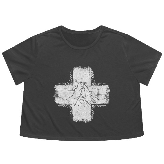 Swiss cross - Switzerland - Swiss Flowy Cropped Tees