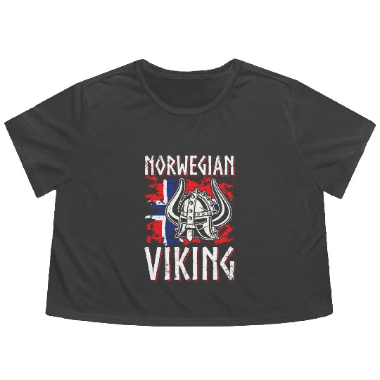 Norway Viking Normans Northmen Warriors Flowy Cropped Tees