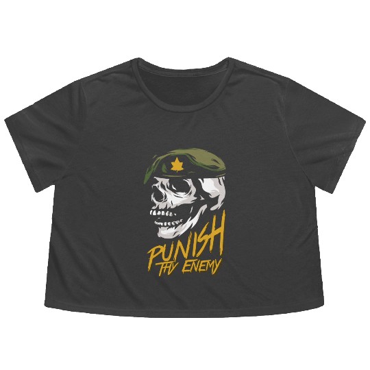 Punish Thy Enemy Canadian Military Flowy Cropped Tees