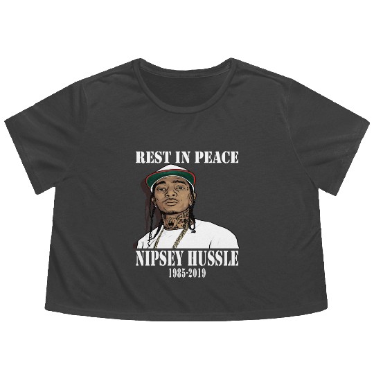 Nipsey Hussle Rest in Peace Flowy Cropped Tees