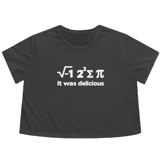 Students Professor Math Flowy Cropped Tees Geek Nerd Gift Flowy Cropped Tees